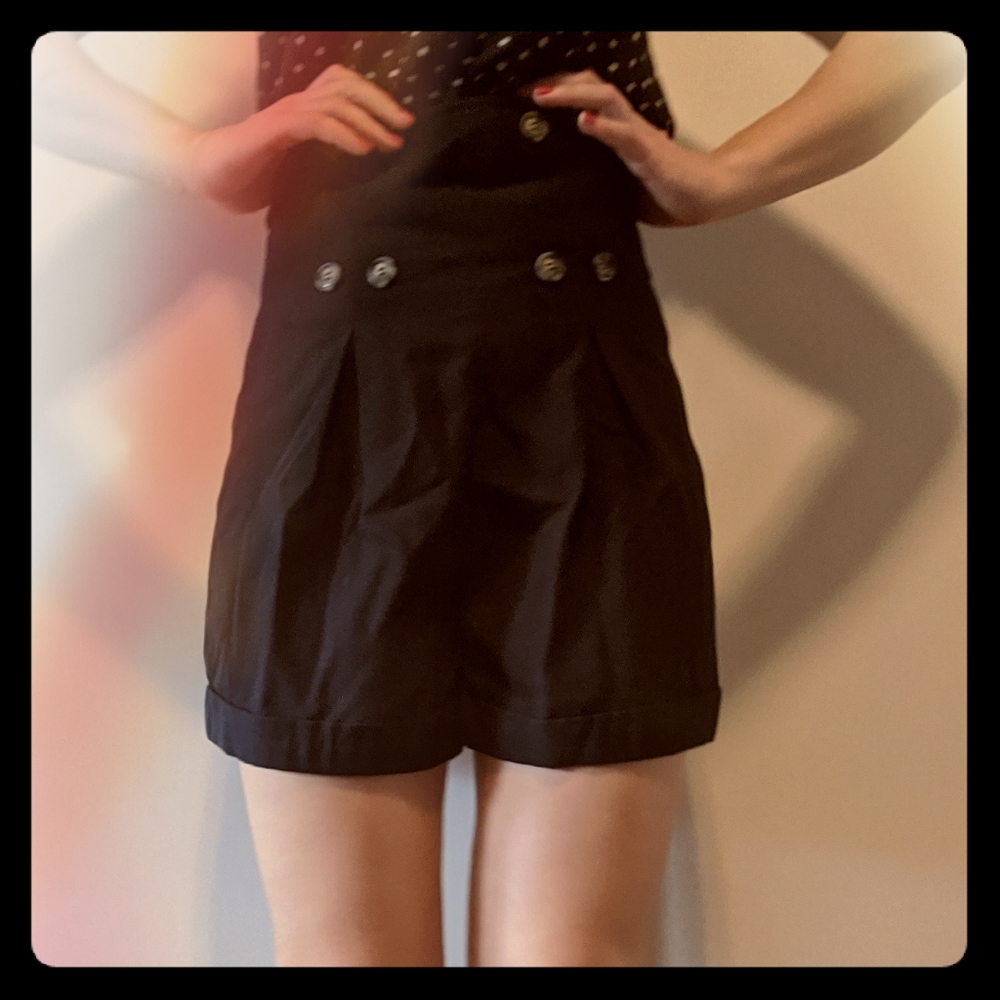 Vintage High-Waisted Navy Shorts